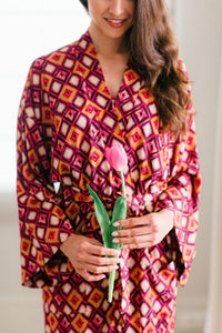 Flower Bomb | Kimono | Bright Geometric