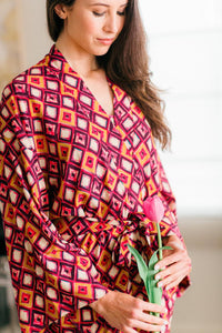 Flower Bomb | Kimono | Bright Geometric